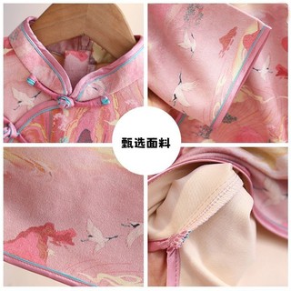 Lashebel Bé Gái Sườn Xám Đầm Công Chúa Phong Cách Sông Tranh Xuân Thu Hanfu Phong Cách Trung Hoa Đầm Bé Gái 24.11.8