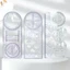 1 CÁI 360 đa chức năng ° Thước vẽ hình học có thể di chuyển cho học sinh tiểu học Toán học Di động trong suốt 3D Flat VN