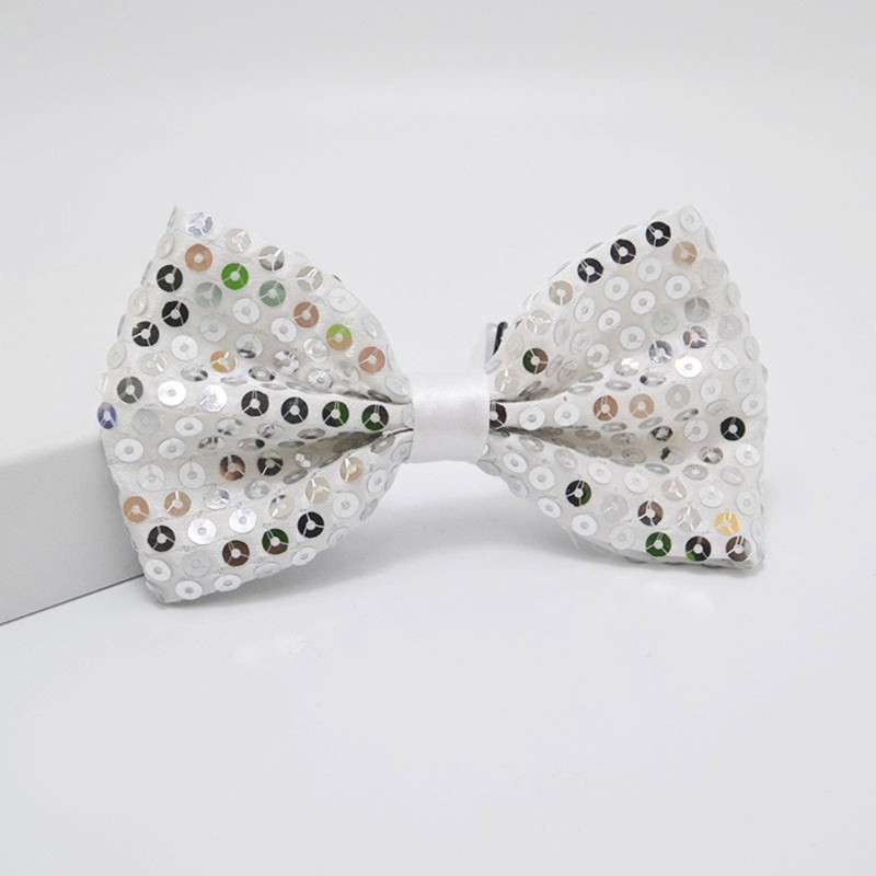 Dasbsug Shining Sequined Suspenders và Neck Bowtie Set dành cho nam giới Nẹp cơ hội trang trọng