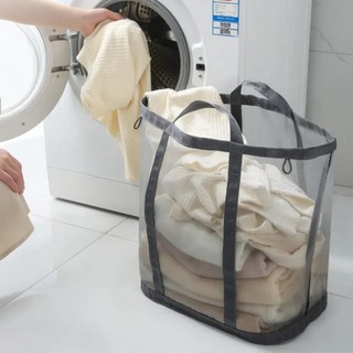 [COD] Giỏ lưới gập FURNICLICK đựng đồ giặt/đồ lặt vặt/đồ bẩn/đồ chơi, dung tích lớn, treo được