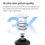 Camera ngoài trời thông minh Xiaomi CW500, Độ phân giải 3K, 5 triệu pixel, Tầm nhìn ban đêm đầy đủ màu, Cuộc gọi thoại hai chiều, để sử dụng tại cửa hàng tại nhà — ảnh 3