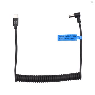 12v PD3.0 USB Type-C Nam đến 12V DC5.5 * 2.5mm Nam Kết Nối Cáp Điện Dây Sạc Adapter