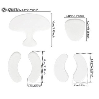 Kuzhen Có Thể Tái Sử Dụng Silicon Hydrogel Miếng Dán Mặt Cổ Loại Bỏ Nếp Nhăn Miếng Dán Miếng Lót Nâng Da Mặt Chống Lão Hóa Dụng Cụ Làm Đẹp Da Mặt HOT