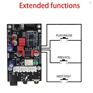Bảng giải mã USB Lossless BT 5.1 QCC5125 APTX LDAC Bộ giải mã ăng-ten trên bo mạch có vỏ Acrylic Bảng giải mã âm thanh trong suốt chất lượng tốt