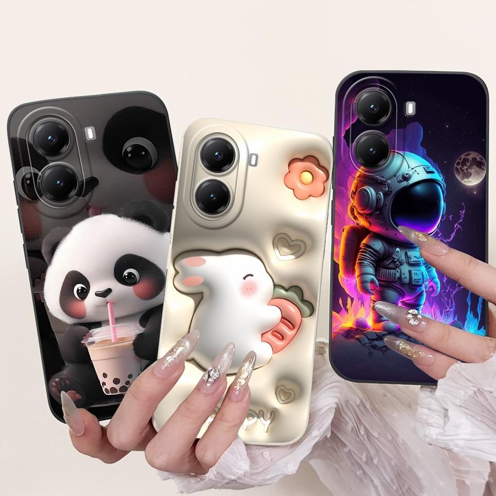 Vỏ Hoạt Hình Thời Trang Cho Xiaomi Poco X7 Pro 5G Ốp Lưng Poco M7 Pro 5G Redmi Turbo 4 Vỏ Điện Thoại Camera Bảo Vệ Silicon Mềm