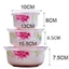 Bộ 3 bát sứ cao cấp, bộ 3 bát sứ có nắp đậy, bộ bát sứ có nắp đậy hút chân không cao cấp, dùng được lò vi sóng