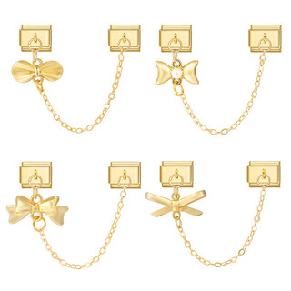 Fashion Cat/luck girl/cheers Italian Charm Links Stainless Steel Fit 9mm Bracelet Jewelry DIY Making Gifts Wholesale