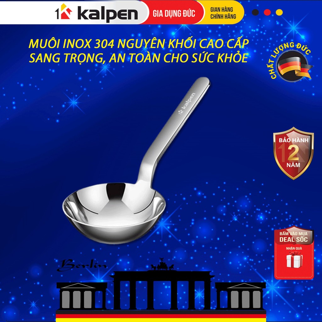 Muôi Canh INOX 304 Cán Dài Nguyên Khối Cao Cấp Hàng Chính Hãng KALPEN ...