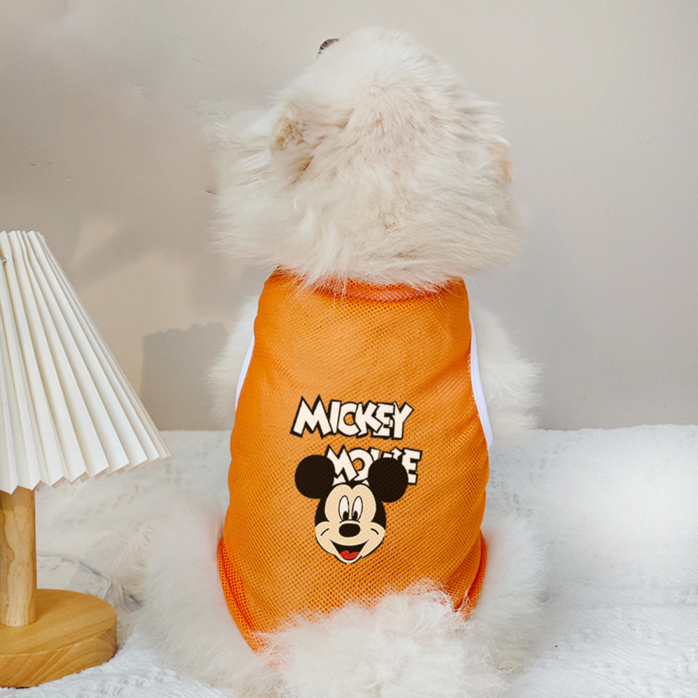 ✨ Hàng Mới Về ✨ S-2xl Chuột Thú Cưng Hoạt Hình In Hình Chó Áo Vest Cho Chó Nhỏ Và Vừa Thoáng Khí Lưới Quần Áo Cho Chó