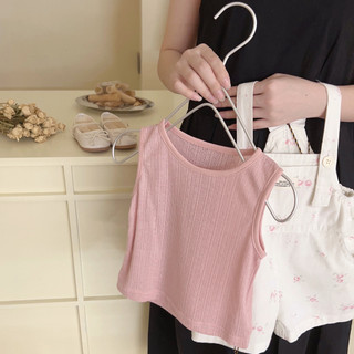 Trang phục mùa hè cho bé gái 2025, áo vest thời trang mới, quần short dây hoa, bộ hai mảnh