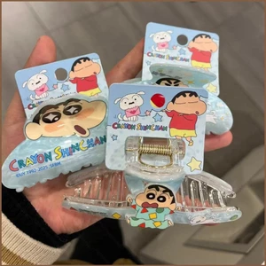 YT2 Crayon Shin-chan Kẹp Trung Bình Thời Trang Sáng Tạo Hoạt Hình Phụ Kiện Tóc Cá Mập Kẹp Tóc Học Sinh TY2