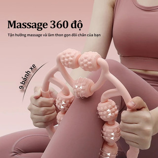 Con Lăn Massage Đa Năng, Hỗ Trợ Massage Cơ Bắp Tay, Bắp Chân, Thon Gọn Đùi, Tiện Dụng Cho Yoga