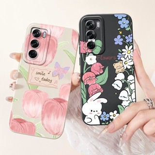 Dành Cho Oppo Reno12 5G CPH2625 Ốp Lưng Mới Phong Cách Hoa Cúc Mềm Silicon Dành Cho Oppo Reno 12 Pro 5G CPH2629 Reno12 Vỏ