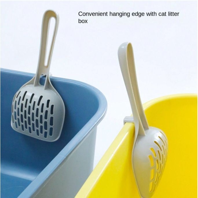 Xẻng xúc cát vệ sinh cho mèo có móc treo tiện lợi, Xẻng hốt cát vệ sinh, dọn phân cho mèo cao cấp