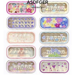 Kính ASDFGER, Hộp đựng kính râm họa tiết hoa bằng nhựa, Hộp trong suốt di động dễ thương, kính bảo vệ lão thị