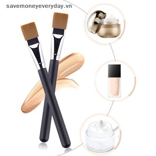 [savemoneyeveryday] 1 Bàn Chải Kem Che Khuyết Điểm Tay Cầm Bằng Gỗ Cọ Trang Điểm Mặt nạ Mềm Bàn Chải Bùn Dụng Cụ Mỹ Phẩm [vn]