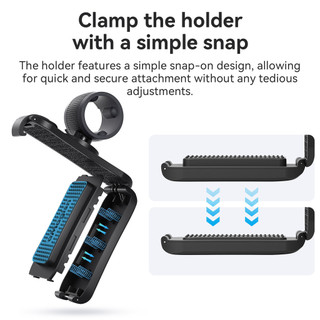 Dành cho giá đỡ gậy selfie Insta360 / DJI / GoPro, 360 ° Ba lô máy ảnh chuyển động xoay, phụ kiện treo nhanh