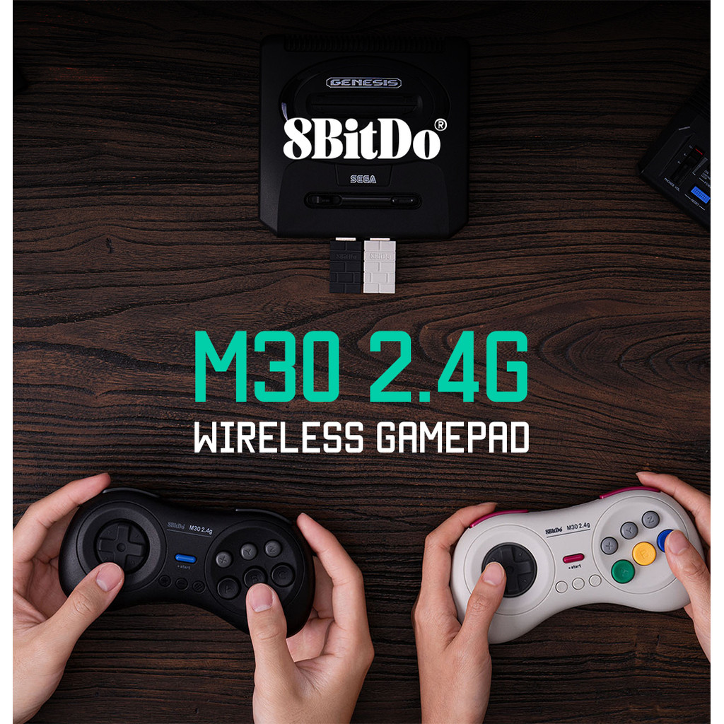 Tay cầm chơi game không dây 8BitDo chính hãng - M30 2.4G dành cho Sega ...