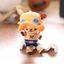 YT4 ONE PIECE Búp Bê Sang Trọng Cho Bé Gái Trang Trí Nhà Tony Tony Chopper Luffy Đồ Chơi Nhồi Bông Móc Khóa Mặt Dây Chuyền