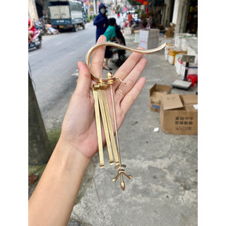 móc đồng lồng khuyên, móc khuyên tùng kèm nẹp đồng