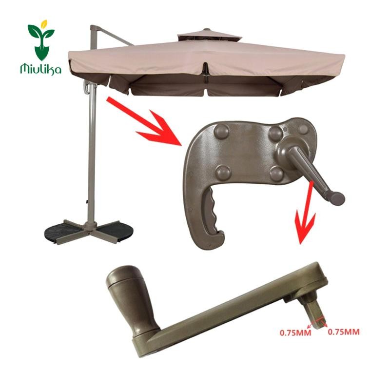Miulika Sân Dù Quay Tay Cầm Ô Ngoài Trời Phần Hiệu Suất Cao Cấp Giá Đỡ Cho Dã Ngoại Ban Công Khách Sạn Bãi Biển Sân