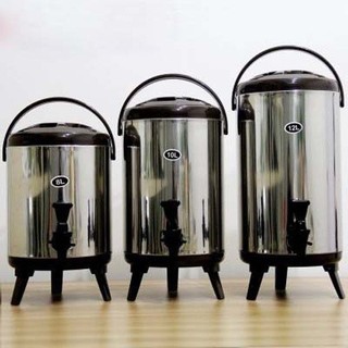 Bình ủ trà giữ nhiệt Inox 304 cao cấp, bình đựng nước có vòi chuyên dụng 6 lít -12 lít