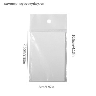 [savemoneyeveryday] 50 tờ Giấy keo dán làm móng tay dùng một lần có thể xé được Khay trộn màu Ba Lan trong suốt Dụng cụ làm móng tay nghệ thuật [vn]
