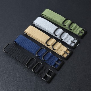 Phần cứng bạc / đen- NATO Nylon Dây đeo đồng hồ Vòng đeo tay 20mm 22mm Dây đeo đồng hồ cho nam nữ Dây đeo đồng hồ thay thế