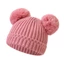 Ở Lại Mũ Với Pompoms Dệt Kim Mùa Đông Mũ Ấm Áp Trẻ Sơ Sinh Co Giãn Móc Mũ Bonnet Mũ Sơ Sinh Mềm Thoáng Khí Mũ