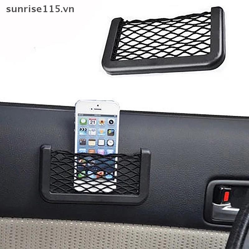 Srvn Car al Điện Thoại Lưới Bảo Quản Lưới Đàn Hồi Xe Mang Dây Túi Mạng Bỏ Túi Giá Đỡ Điện Thoại Di Động Vé.
