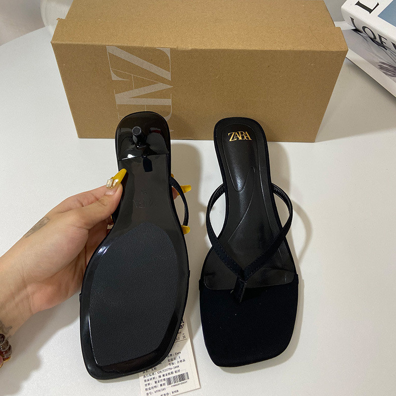 Giày nữ cao gót hở mũi ZARA kiểu Pháp