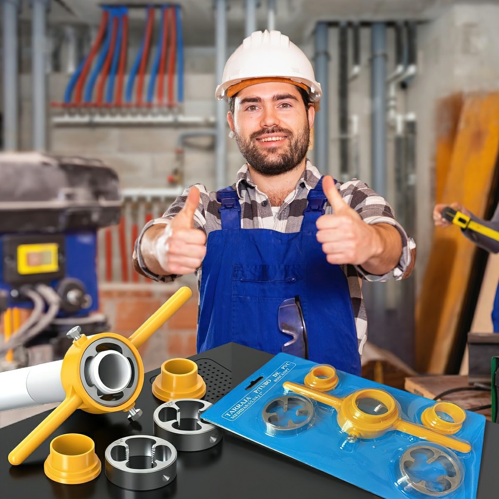 6 chiếc Máy ren ống nước PPR tấm ống nước máy ren hướng dẫn sử dụng dễ dàng ren