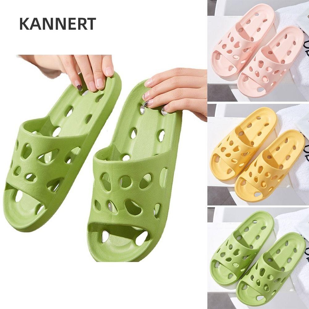 Dép Nữ KANNERT, Dép Đi Trong Phòng Tắm EVA Rỗng, Dép Cặp Đôi Mềm Mại Chống Trơn Trượt Chất Lượng Cao Sử Dụng Tại Nhà