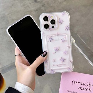 Ins Hoa Đựng Thẻ Ảnh Ví Ốp Lưng Điện Thoại Cho iPhone 16 15 14 13 12 Mini 11 Pro XS X XR 7 8 Plus SE 2020 2022 Ốp Lưng Mềm Trong Suốt TPU Chống Va Đập