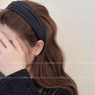 Băng đô đeo đầu rộng vành cà phê đơn giản Hàn Quốc dành cho nữ