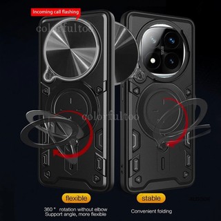 Ốp Lưng Cho Redmi Note 15 14 13 Pro Plus 13Pro + 14Pro + Note13 Note14Pro Note15 4G 5G Vỏ Điện Thoại Chống Sốc Kim Loại Giáp Vòng Giá Đỡ Đẩy Kéo Ống Kính Máy Ảnh Bảo Vệ Mặt Sau Vỏ