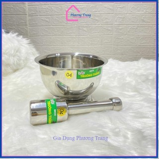 Bộ cối chày bằng Inox cao cấp, gồm cối và chày - Phương Trang