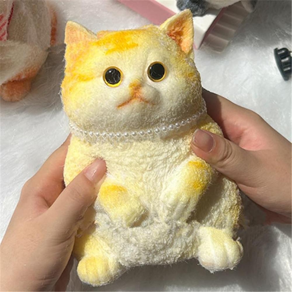 SMILE Squishy Relief Bóp Đồ chơi cho mèo, Với bề mặt đổ xô Đồ chơi giảm căng thẳng cho mèo Squishy Fidget, Thư giãn lo âu Đồ chơi bóp mềm hình mèo dễ thương lớn cho người lớn Trẻ em