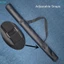 1 / 2 Hộp đựng thanh da nhân tạo Snooker Pool Cue Túi đựng gậy Cue Phụ kiện bi-a đeo vai di động có thể gập lại [BK]