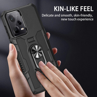 Dành Cho Redmi Note 12 Pro 5G Ốp điện thoại PC Cứng Lưng Mềm TPU Edge Bảo Vệ Camera Vòng Giá Đỡ Chân Đế Chống Sốc Mỏng Bao