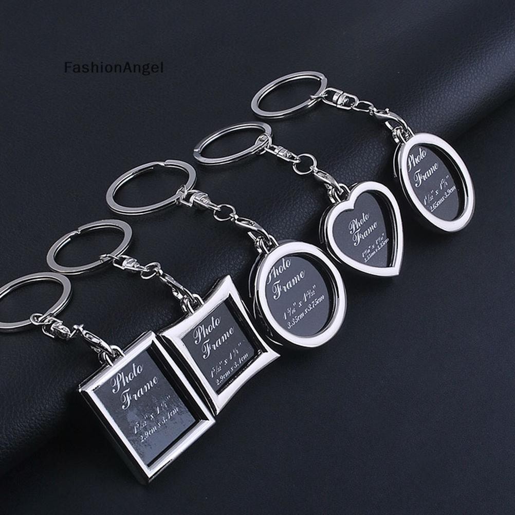 Fashionangel 1 Chic Trong Suốt Trong Suốt Chèn Ảnh Khung Móc Khóa Móc Khóa VN