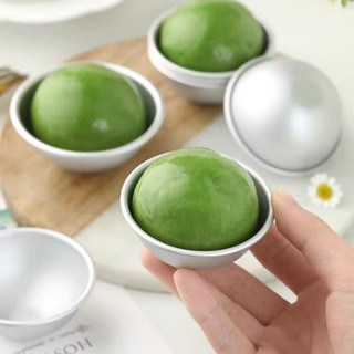 Khuôn mochi,bánh bò,bánh bao khuôn bánh phú sĩ,khay làm xà bông tắm hình bán nguyệt bằng hợp kim nhôm tiện dụng