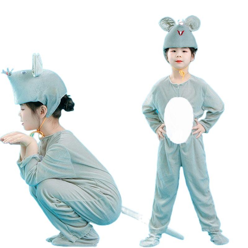 💕Chỗ💕 Quần Áo Trẻ Em Động Vật Múa Trang Phục Quần Áo Cho Bé Gái 3 Đến 14 Tuổi Chuột / Mèo / Ớt Trang Phục Mới Lạ Halloween Giáng Sinh