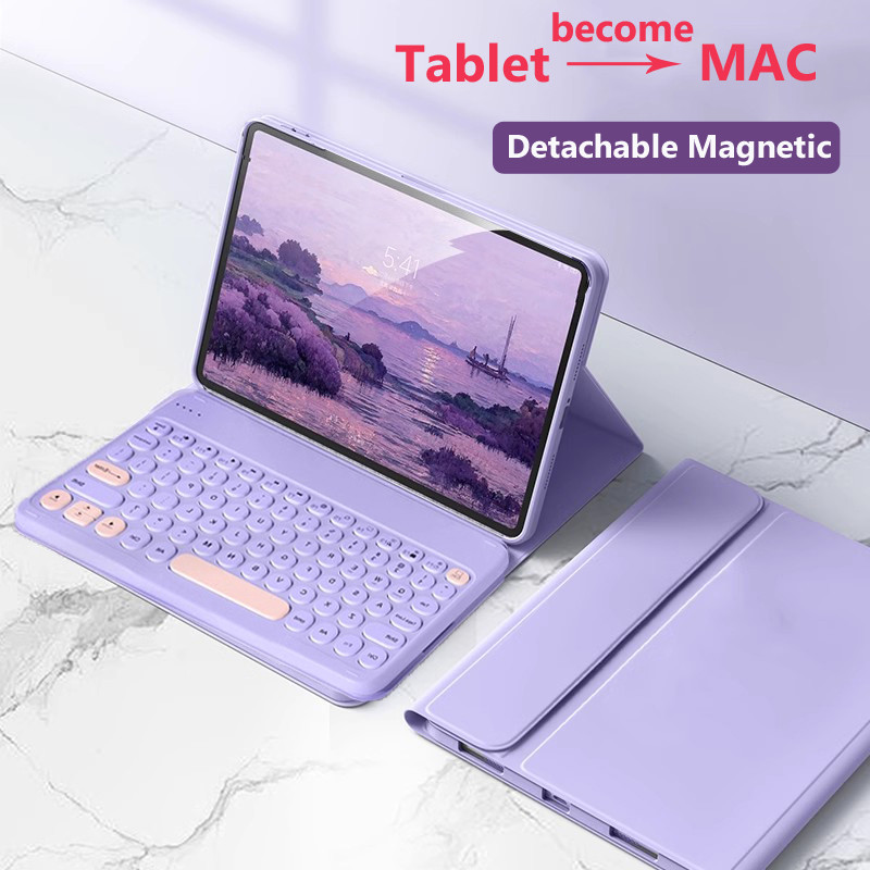 Coque Lenovo Idea Tab 11 Pouces 2025 - Housse Cuir PU Avec Pochettes, Motif Pissenlit, Protection 360°