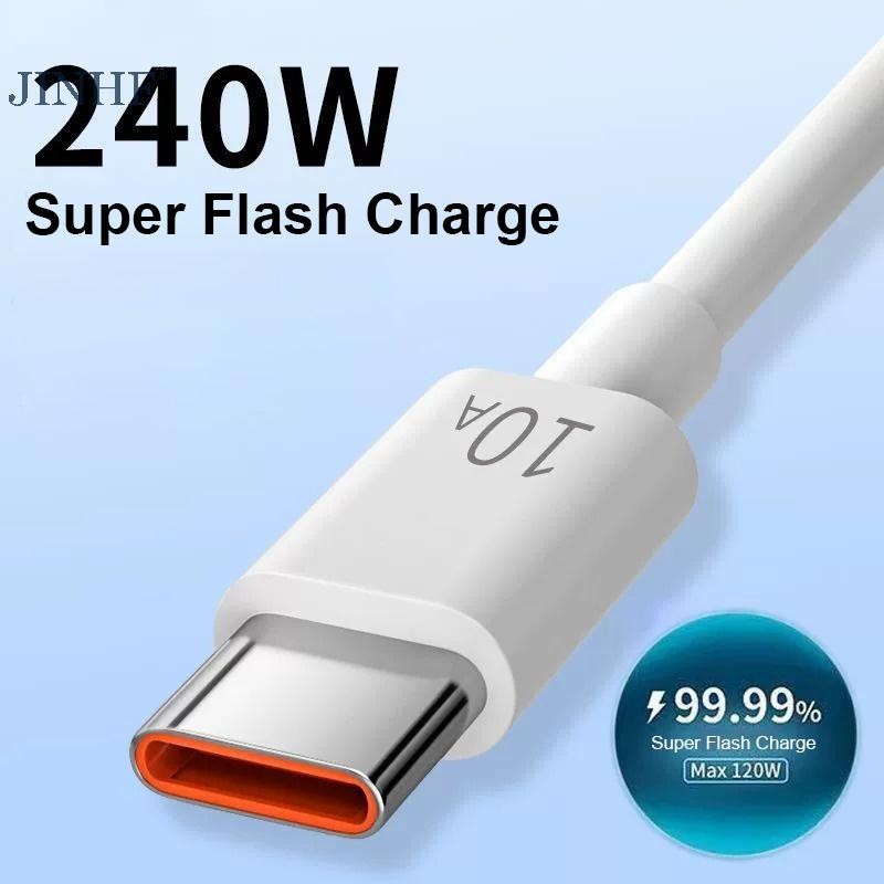 Cáp Dữ Liệu JINHF 10A Type-c Tự Động Tắt Nguồn Đơn Giản 2M Cáp Dữ Liệu Ô Tô Thích Hợp Cho Huawei Android Đa Năng HOT