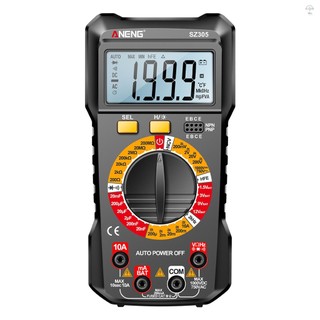 Máy kiểm tra tụ điện vạn năng ANENG SZ305 Chuyên nghiệp 1999 Đếm Vôn kế thông minh Ohm Meter Nhanh Đo chính xác Điện áp Dòng điện trở Tụ điện Tần số Diode hFE
