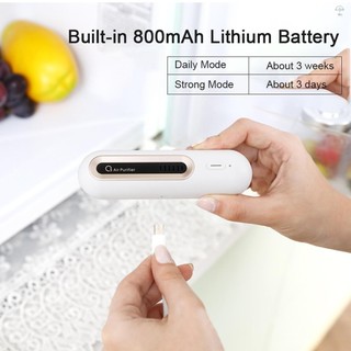 Máy khử mùi tủ lạnh USB Mini, tái sử dụng, tạo ozone cho tủ quần áo, ô tô, tủ quần áo
