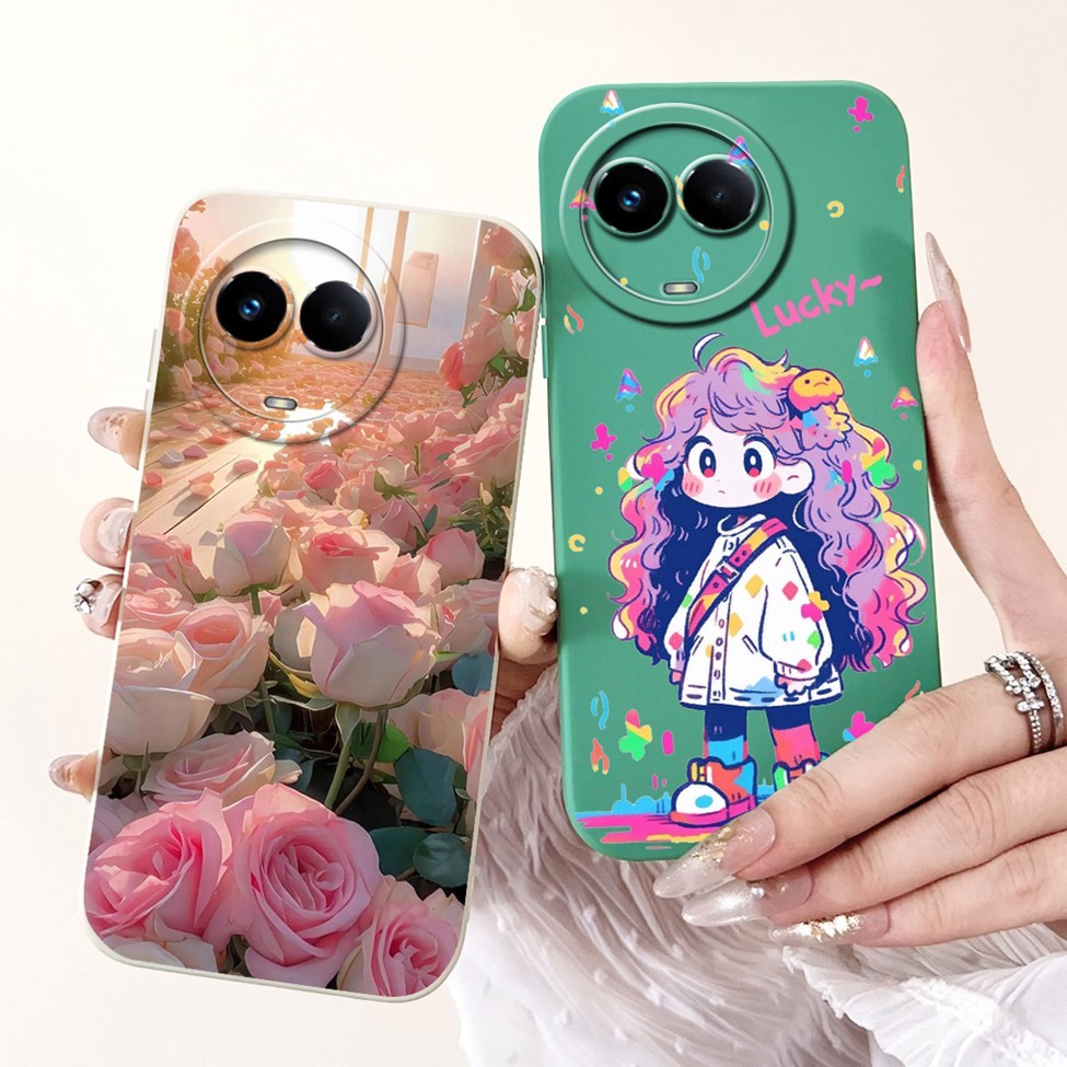 Dành Cho Realme 11 11X 5G Ốp Lưng V50 V50s Thời Trang Thẩm Mỹ Bướm Hoa Dễ Thương Bao Da Cho Realme V50 V50s Ốp Lưng Điện Thoại RMX3783 RMX3781