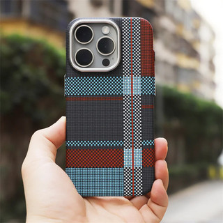 [Jlk] Ốp từ tính họa tiết sợi Carbon hình học cho iphone 16 15 14 13pro 12 14pro max Ống kính kim loại mờ Vỏ cứng sạc không dây