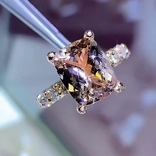 Châu Âu Mỹ ins Phong Cách Mới Mô Phỏng Nhẫn Kim Cương Moissanite Nữ